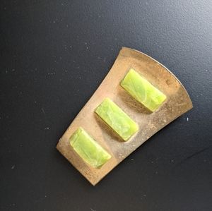 Green Stone Clip/Brooch